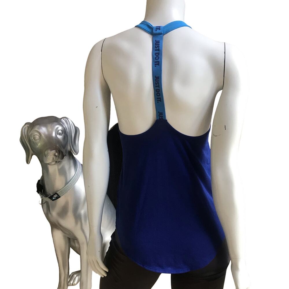 Nike Dri-Fit Sheer Racerback Blue Tank Top Women’s Size XS